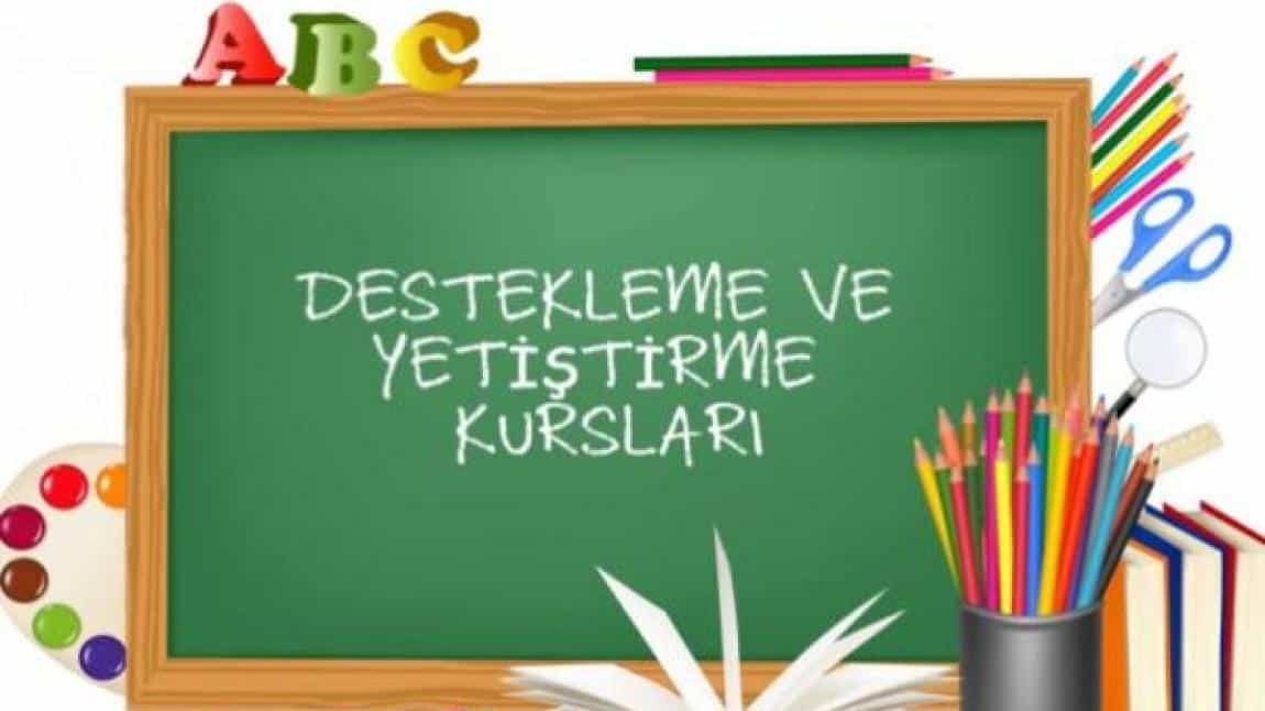 Destekleme ve Yetiştirme Kursları Haftalık Ders Programı